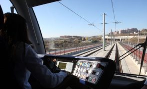 Circulação média no Metro Sul do Tejo entre 33% e 61% em dia de greve