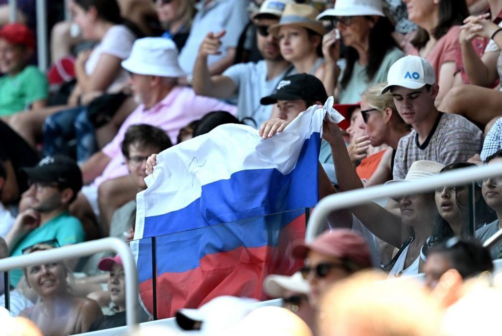 Open da Austrália proíbe bandeiras da Rússia e da Bielorrússia