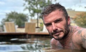 David Beckham toma banho gelado e filma o momento
