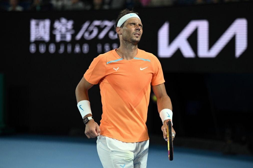 Tenista Rafael Nadal anuncia paragem por lesão de seis a oito semanas