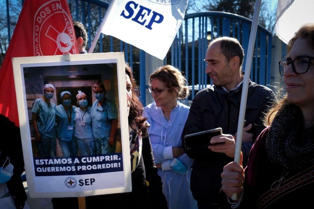 Enfermeiros em Viseu paralisam serviços e marcam nova greve para 24 de fevereiro