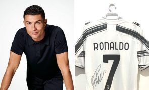 Camisola de Cristiano Ronaldo leiloada para ajudar vítimas do sismo na Turquia e Síria