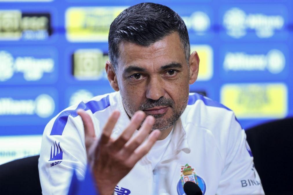 Conceição mantém-se com sete 'baixas' na véspera do clássico