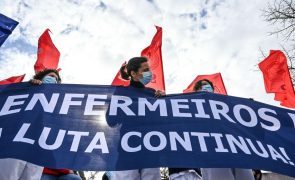 Enfermeiros em greve nas Caldas da Rainha pela contagem de pontos