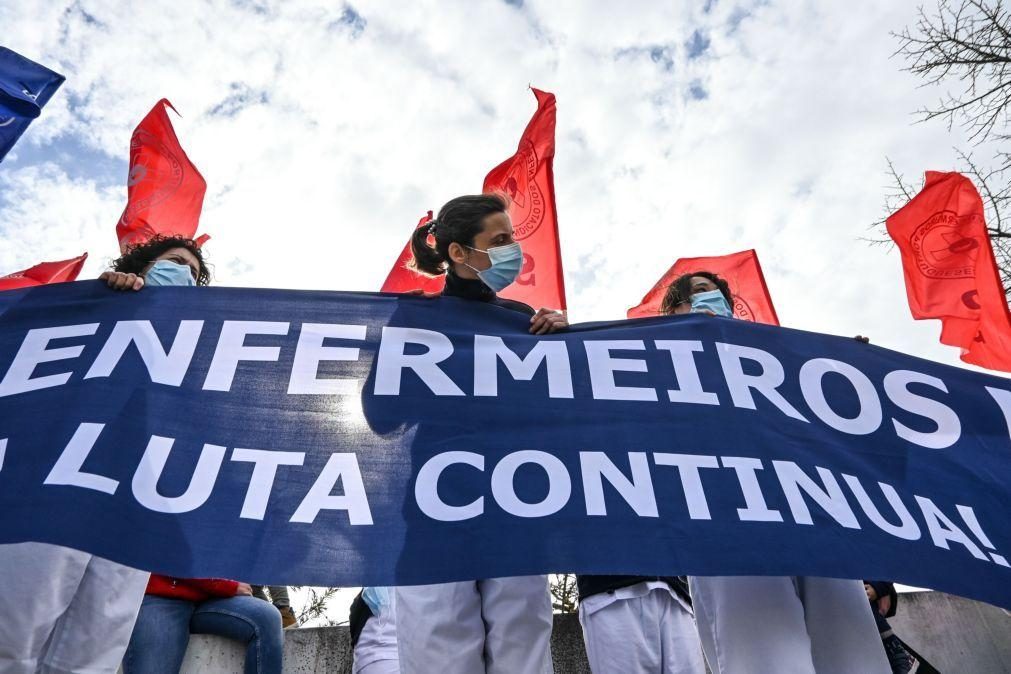 Enfermeiros em greve nas Caldas da Rainha pela contagem de pontos