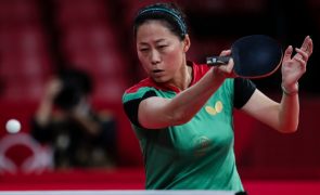Fu Yu eliminada nos 'quartos' do WTT Starr Contender de Goa de ténis de mesa