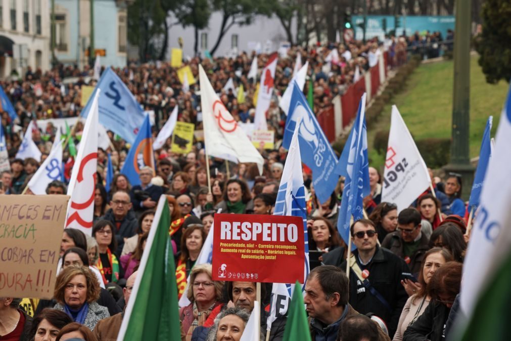 Manifestações em Lisboa e no Porto juntam 80 mil docentes