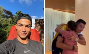 Cristiano Ronaldo cumpre sonho de menino sírio sobrevivente de sismo