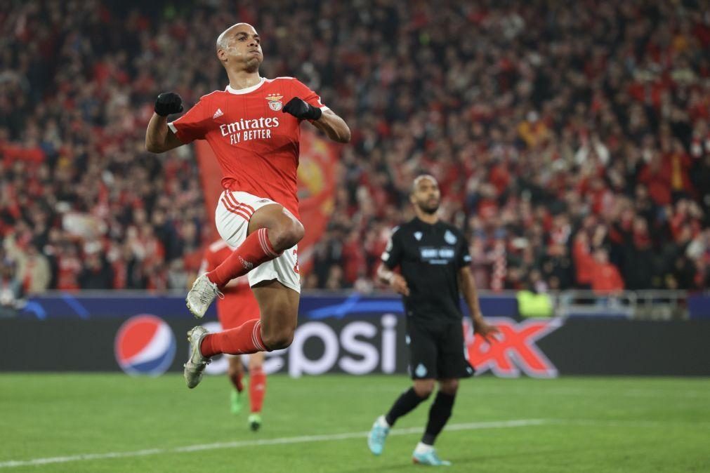 Benfica avassalador bate o Brugge por 5-1 e atinge os quartos da Champions