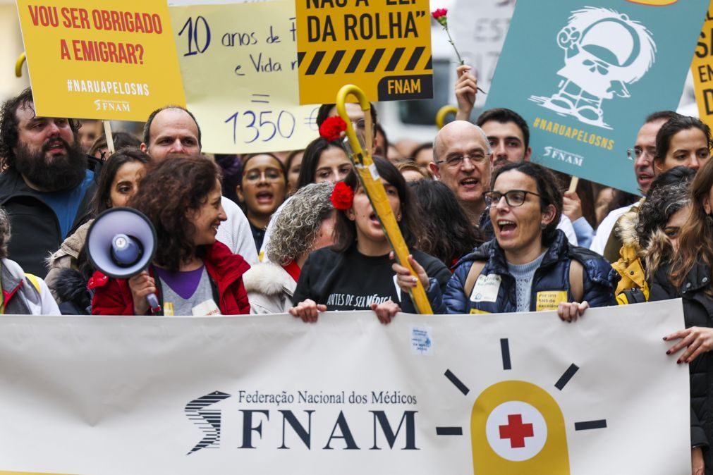 Médicos esperam que Governo mude estratégia após greve com 85% a 90% de adesão