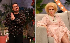 Flávio Furtado e  Lili Caneças  em confronto nos bastidores do Em Família