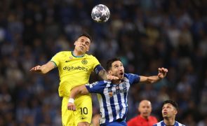 FC Porto eliminado pelo Inter Milão nos 'oitavos' da Liga dos Campeões