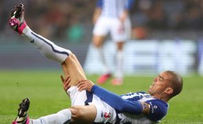 Pepe falhou 'nulo' entre FC Porto e Inter Milão devido a edema da perna direita