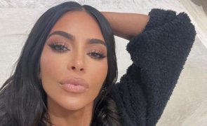 Kim Kardashian assistiu à vitória do Sporting no estádio e saiu desiludida