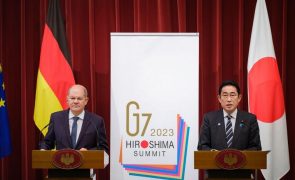 Japão e Alemanha reiteram vontade de reforçar sanções contra a Rússia
