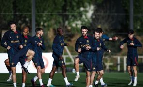 Portugal realiza o último treino antes do Liechtenstein e da estreia de Martínez