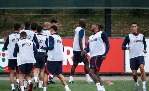 Portugal faz último treino na Cidade do Futebol e viaja até ao Luxemburgo