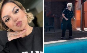 Fanny Rodrigues Mostra mãe a cair na piscina e o resultado é hilariante!