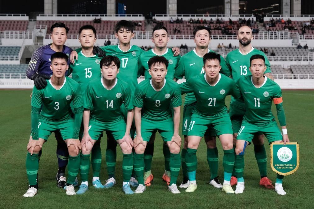 Seleção de futebol de Macau perde após três anos de pausa devido à covid-19