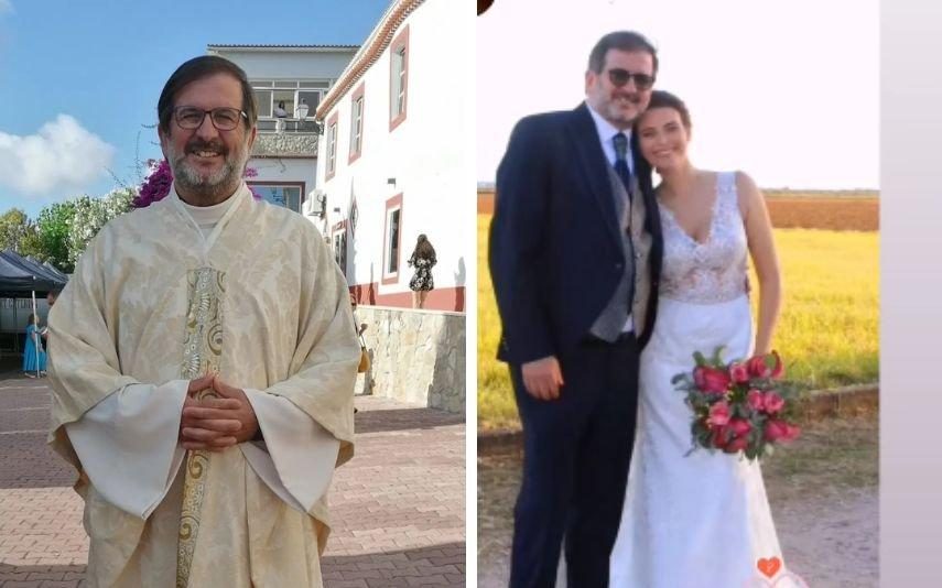 Carlos M. Cunha Viva os noivos! As imagens do casamento do padre de 