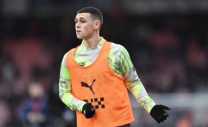 Euro2024: Inglês Phil Foden falha jogo com Ucrânia após ser operado a apendicite