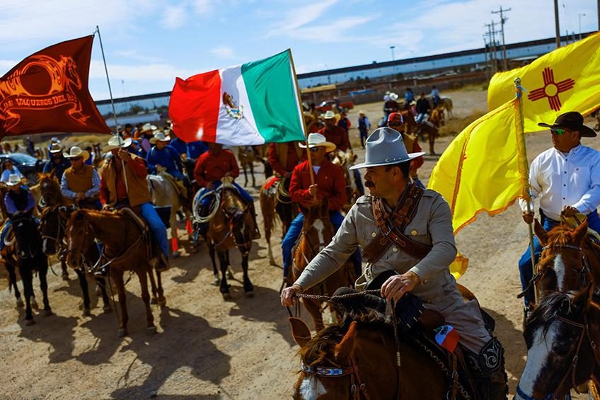 México e E.U.A. juntos em parada