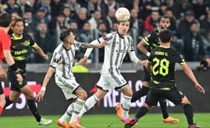 Sporting perde em Turim na primeira mão dos 'quartos' da Liga Europa