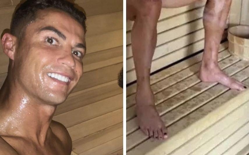 Cristiano Ronaldo Inédito! Jogador pinta as unhas dos pés com cor preta e há um motivo
