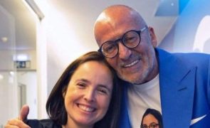 Manuel Luís Goucha 'Vinga-se' e estampa rosto de Joana Marques em tshirt