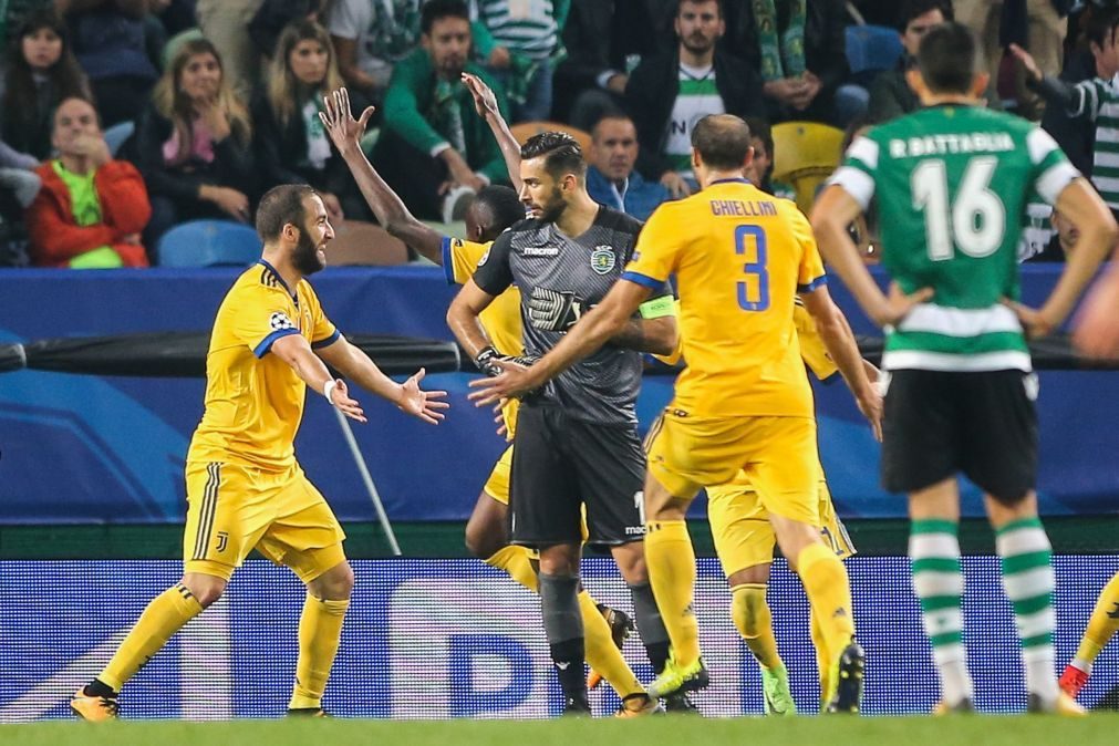 Sporting empata com Juventus e vê 'oitavos' da Liga dos Campeões mais longe