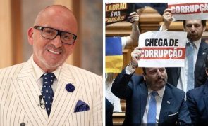 Manuel Luís Goucha Arrasa protesto do CHEGA contra Lula da Silva: 