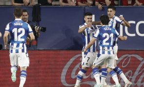 Real Sociedad vence Osasuna e reforça candidatura à Liga dos Campeões