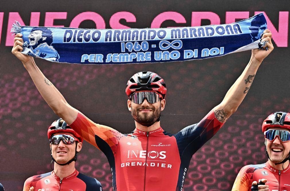 Recordista da Hora Filippo Ganna abandona Giro com sintomas de covid-19