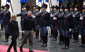 Zelensky agradece apoio da primeira-ministra italiana