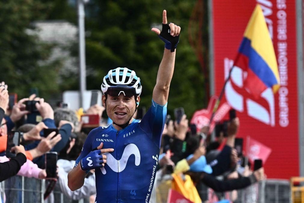 Giro: Einer Rubio vence encurtada 13.ª etapa, Geraint Thomas continua de rosa