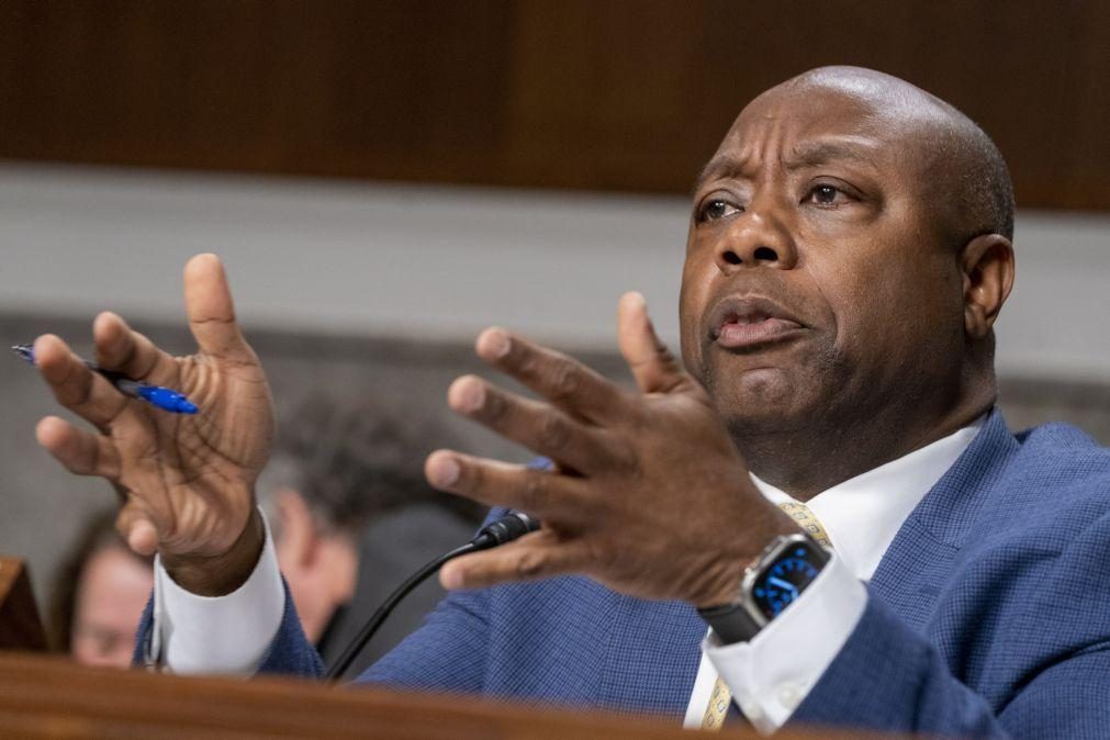 Senador republicano Tim Scott anuncia candidatura à presidência dos EUA