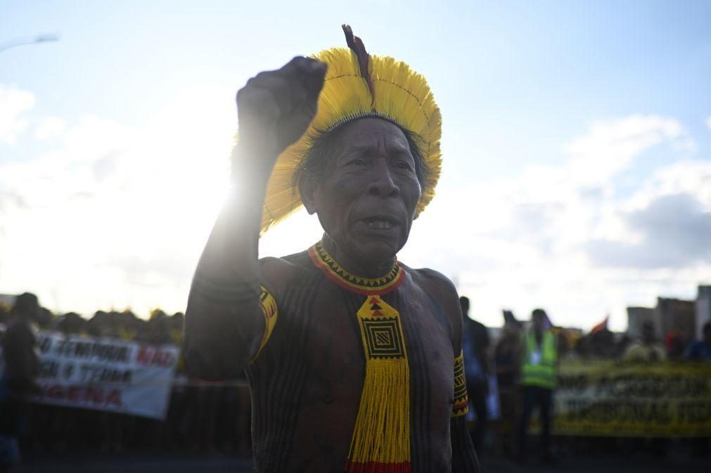 Ativistas brasileiros em Lisboa contra iniciativa que ameaça comunidades indígenas no Brasil