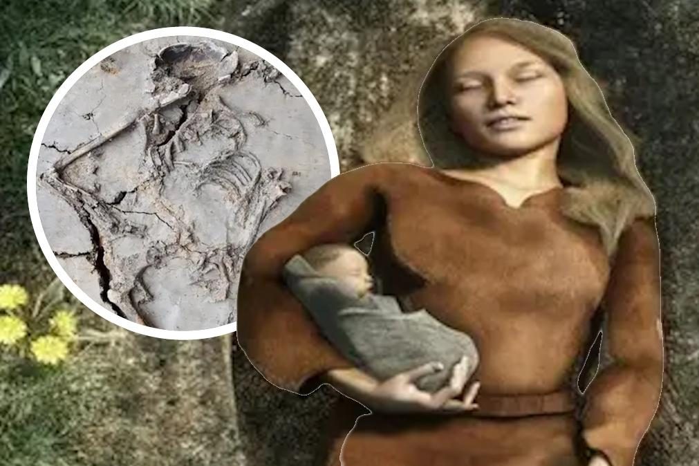 Bebé e mãe com 6 mil anos encontrados na Holanda