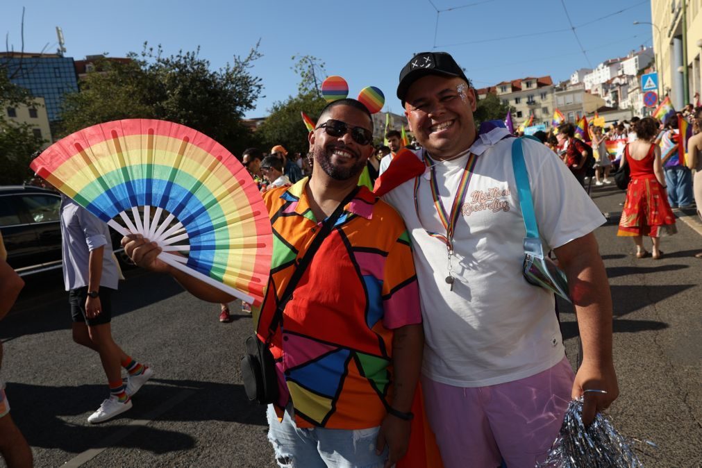 Milhares de pessoas desfilam em Lisboa na 24.ª Marcha do Orgulho LGBTI+
