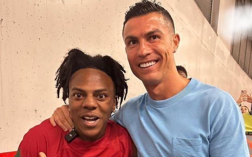 Speed Depois de ladrar a João Félix, youtuber ajoelha-se ao conhecer Ronaldo