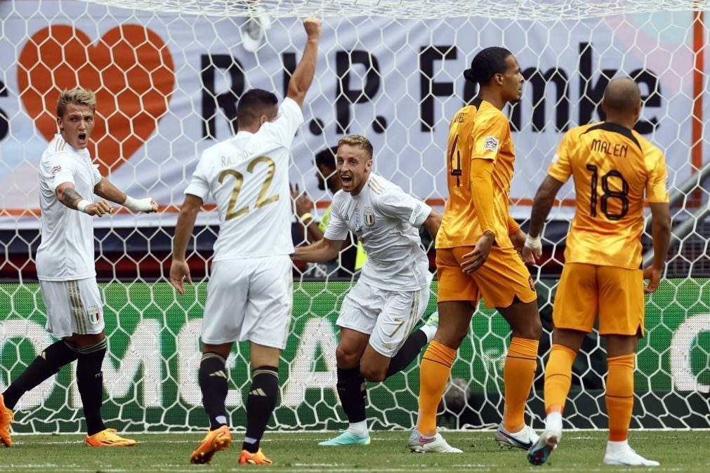 Itália vence Países Baixos por 3-2 e revalida 'bronze' da Liga das Nações