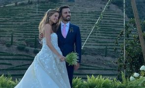 Bernardo Silva Deu o nó! As primeiras imagens do casamento com Inês Degener Tomaz
