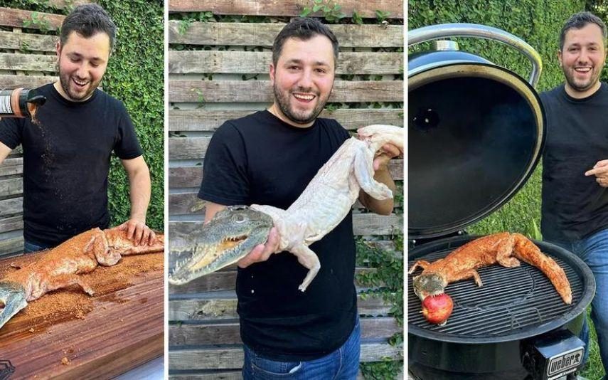 Regio Parrillero - Chef famoso faz churrasco de crocodilo e é atacado pelos seguidores