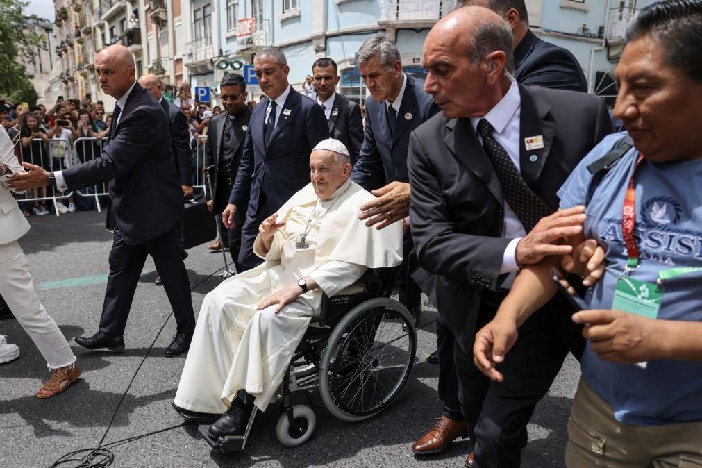 Cerca de 25 elementos da PSP fazem a segurança do Papa Francisco em Portugal