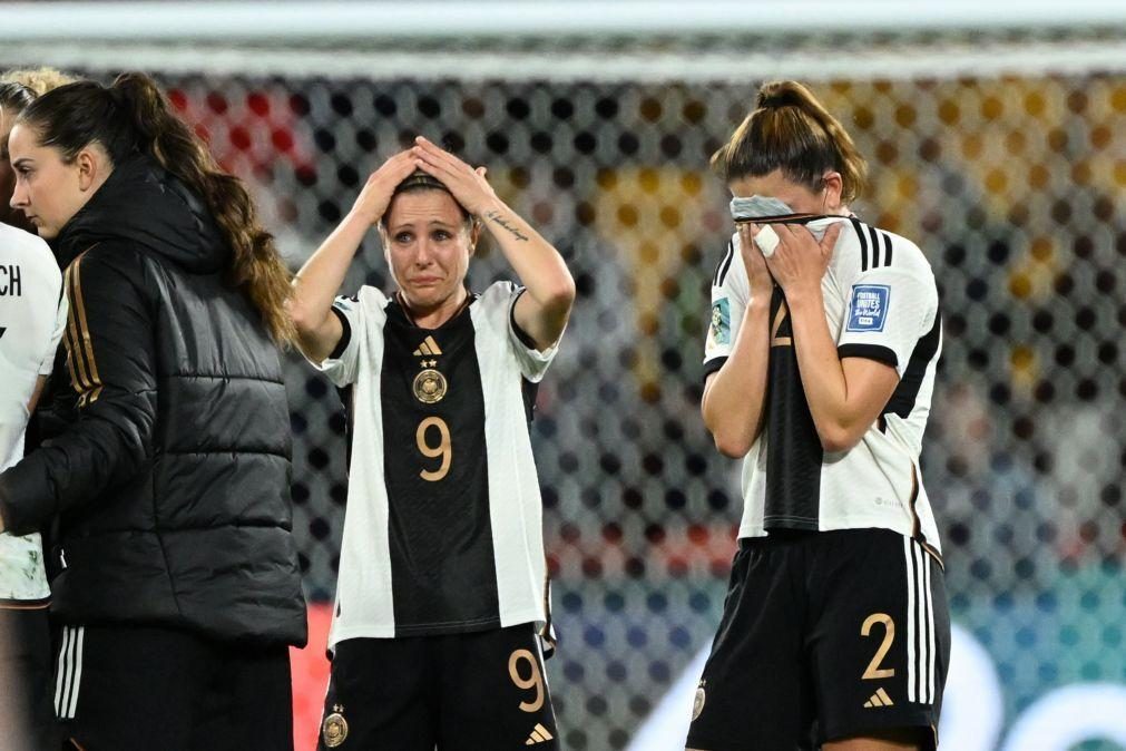Mundial feminino: Alemanha em choque com eliminação, Colômbia e Marrocos nos 'oitavos'