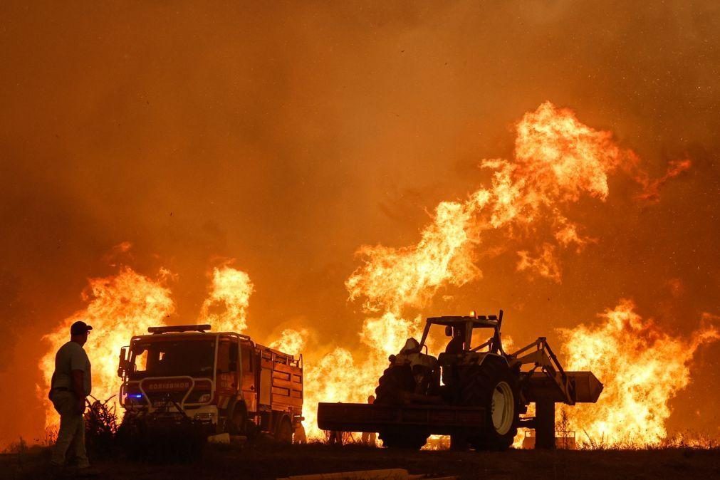 Fogo que deflagrou em Odemira motivou deslocação de 1.400 pessoas