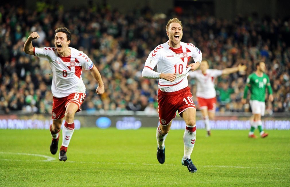 Dinamarca assegura presença no Mundial2018 com goleada na Irlanda