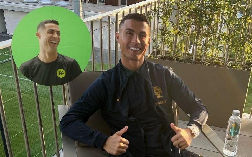 Cristiano Ronaldo Mostra lado mais divertido! Às gargalhadas após engasgar-se em publicidade