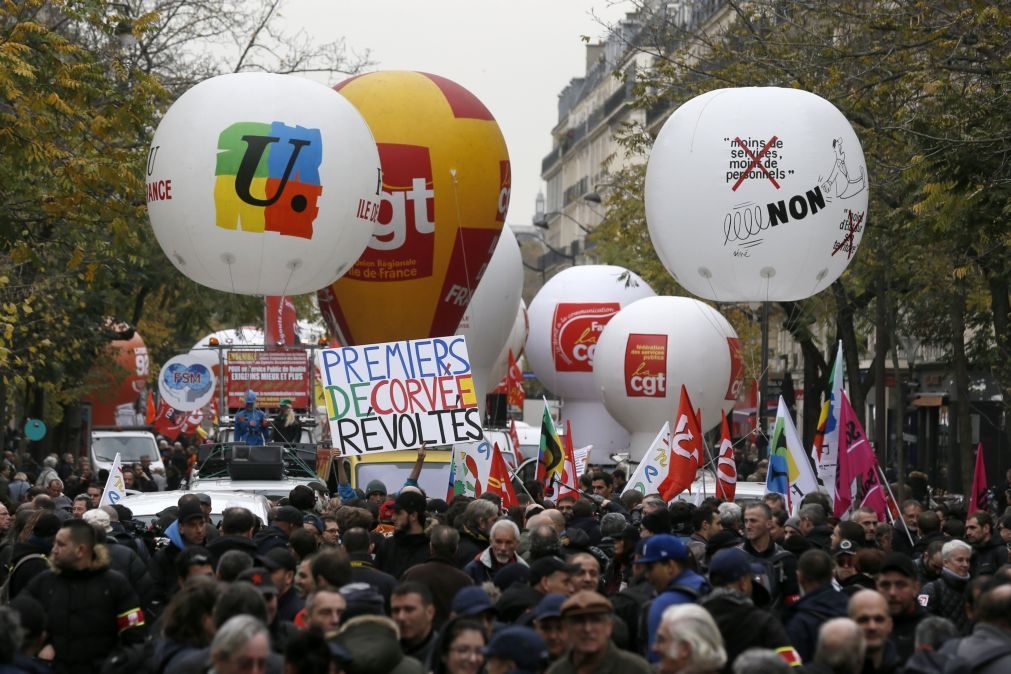 Novas manifestações em França contra reformas de Macron