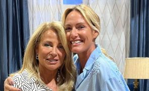 Fernanda Serrano Tenta 'roubar' beijo na boca a Alexandra Lencastre